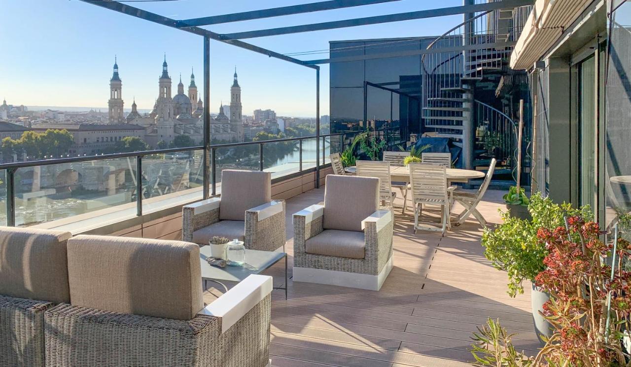 Ático mejores vistas al Pilar jacuzzi y garaje Saragozza Esterno foto