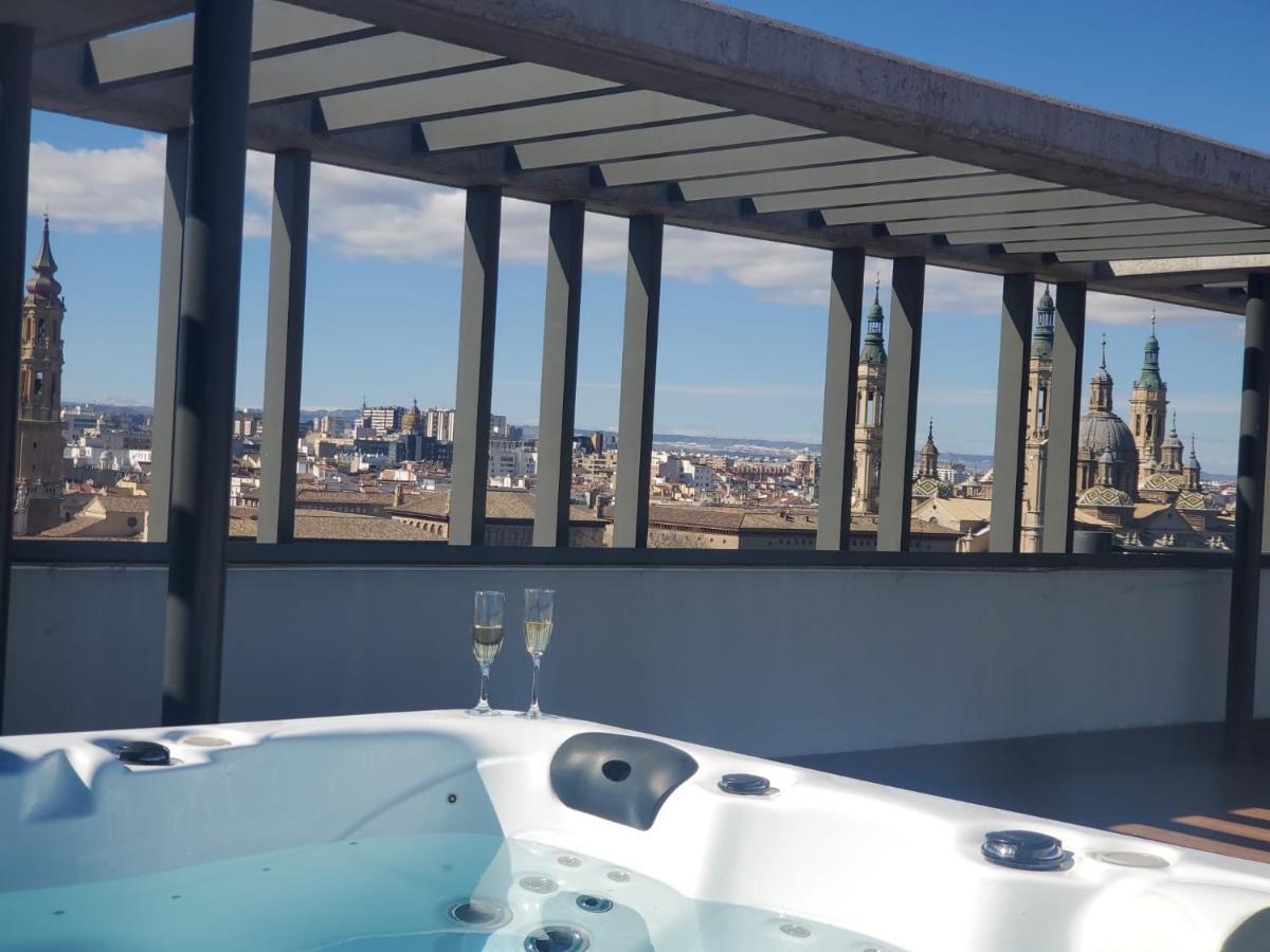 Ático mejores vistas al Pilar jacuzzi y garaje Saragozza Esterno foto