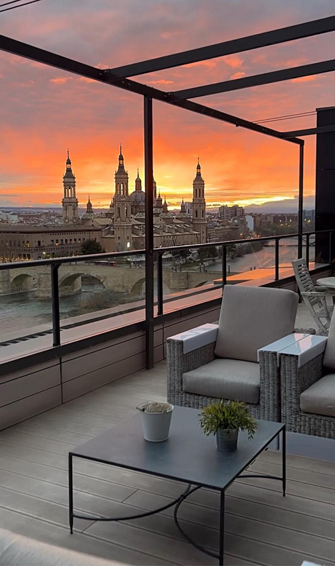 Ático mejores vistas al Pilar jacuzzi y garaje Saragozza Esterno foto